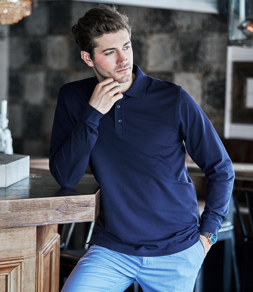 long sleeve polo style