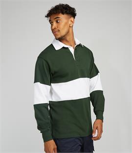 Rugby shirt green and white color