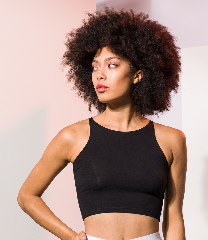 SF Ladies Cropped Top - Fire Label