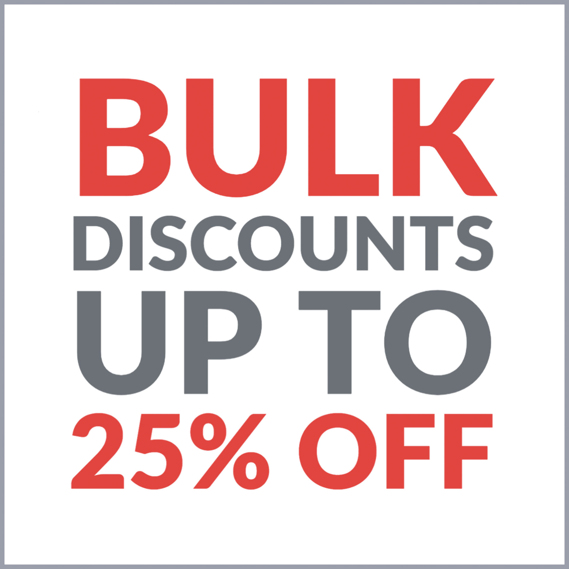 Bulk Discounts