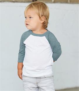 Canvas Toddler 3/4 Sleeve Baseball T-Shirt