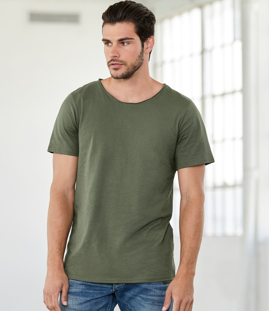 Canvas Unisex Raw Neck T-Shirt - Fire Label