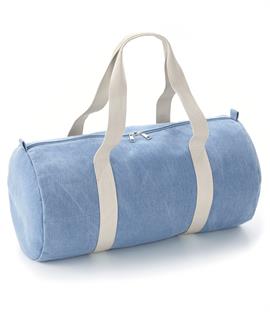 BagBase Denim Barrel Bag