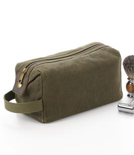 Quadra Heritage Waxed Canvas Wash Bag