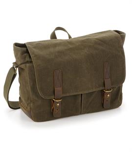 Quadra Heritage Waxed Canvas Messenger