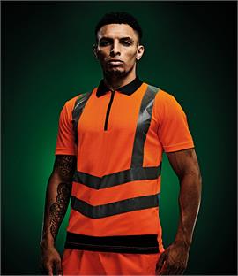 Regatta Hi-Vis Pro Contrast Pique Polo Shirt
