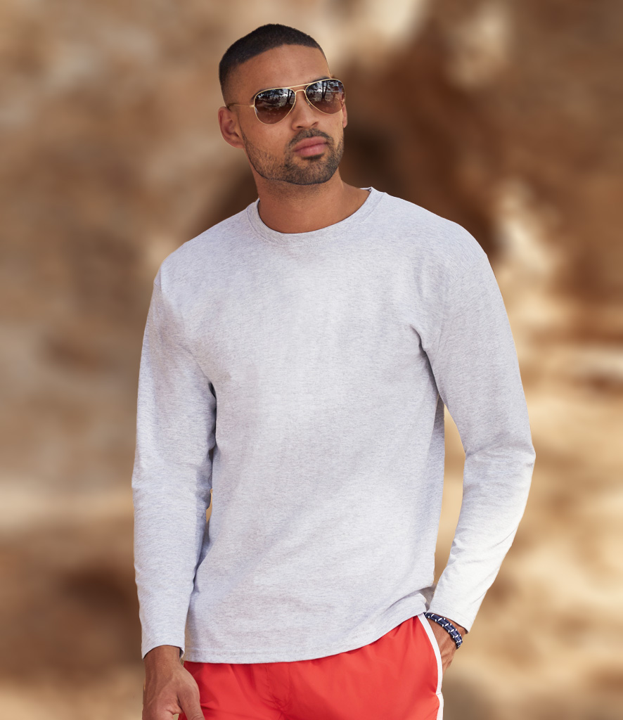 fruit of the loom long sleeve tee shirts