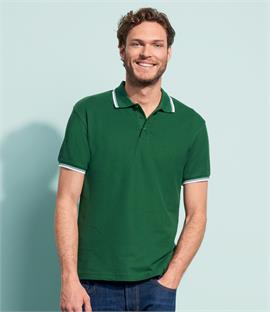 SOLS Practice Tipped Pique Polo Shirt