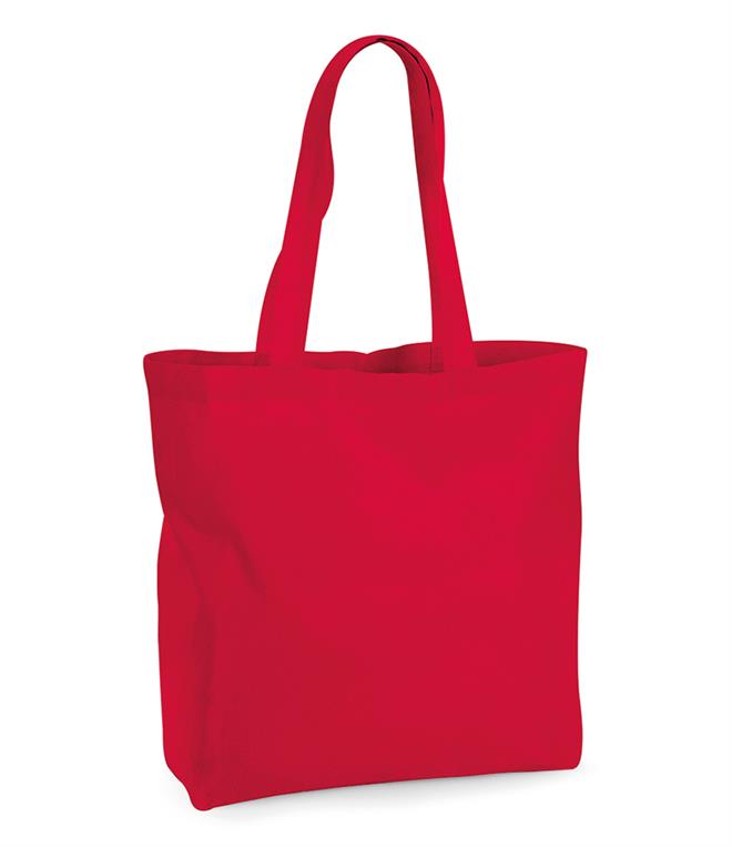 Westford Mill Organic Premium Cotton Maxi Tote Bag - Fire Label