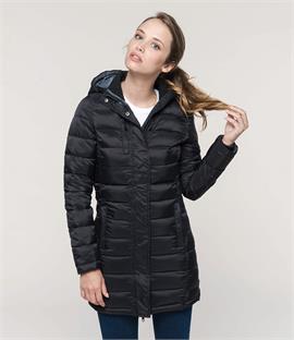 Kariban Ladies Lightweight Long Padded Parka Jacket
