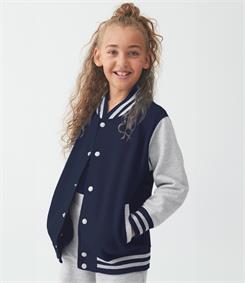 AWDis Just Hoods Kids Varsity Jacket