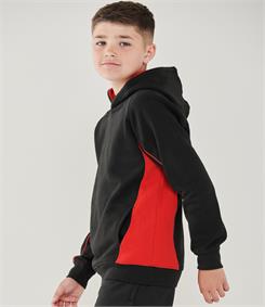 Finden & Hales Kids Contrast Hooded Sweatshirt