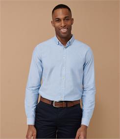 Henbury Modern Long Sleeve Regular Fit Oxford Shirt