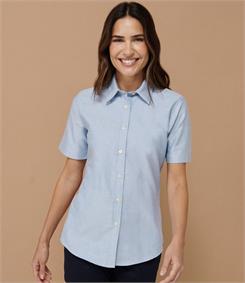 Henbury Ladies Short Sleeve Classic Oxford Shirt