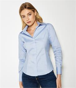 Kustom Kit Ladies Long Sleeve Corporate Oxford Shirt