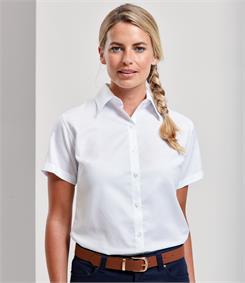 Premier Ladies Signature Short Sleeve Oxford Shirt