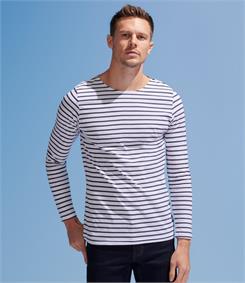 SOLS Marine Long Sleeve Stripe T-Shirt