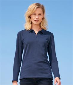 SOLS Ladies Perfect Long Sleeve Pique Polo Shirt