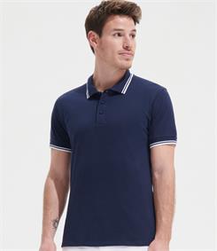 SOLS Pasadena Tipped Pique Polo Shirt