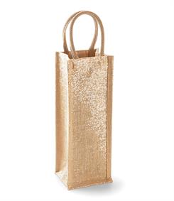 Westford Mill Shimmer Jute Bottle Bag