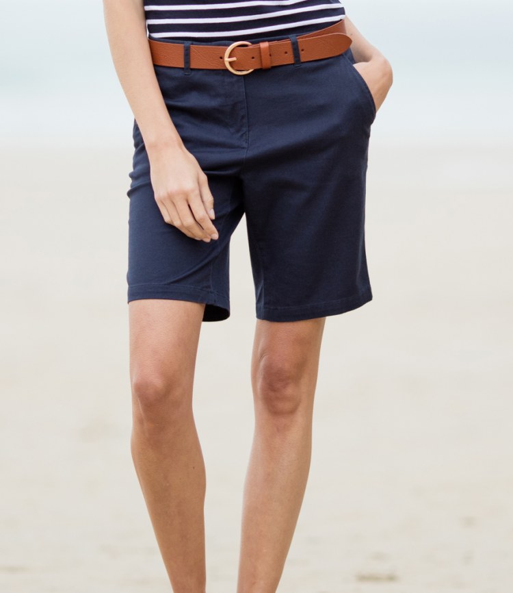 Download Front Row Ladies Stretch Chino Shorts - Fire Label