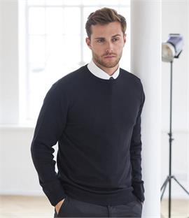 collared crew neck sweater
