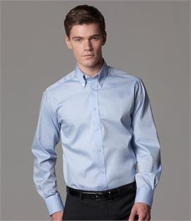 Kustom Kit Long Sleeve Tailored Oxford Shirt