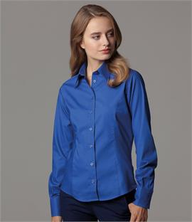 Kustom Kit Ladies Long Sleeve Corporate Oxford Shirt