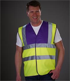 Yoko Hi-Vis Waistcoat Two Band & Braces