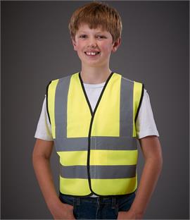 Yoko Kids Hi-Vis Waistcoat Two Band & Braces