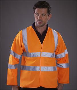 Yoko Hi-Vis Long Sleeve Waistcoat