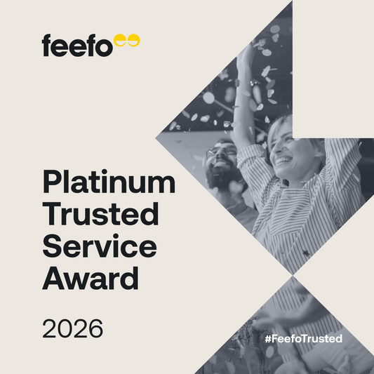 FEEFO PLATINUM TRUSTED SERVICE AWARD WINNERS