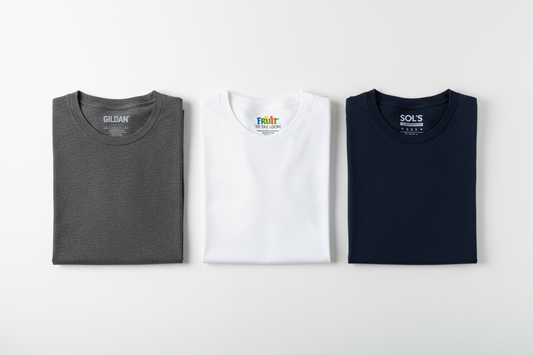Gildan vs Fruit of the Loom vs SOL'S: Which Wholesale Blank Rules the UK Market?
