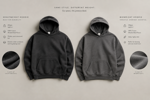 Heavyweight vs. Midweight Hoodies: Which GSM Is Right for Your Clothing Line?
