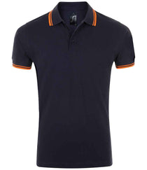 French Navy/Neon Orange