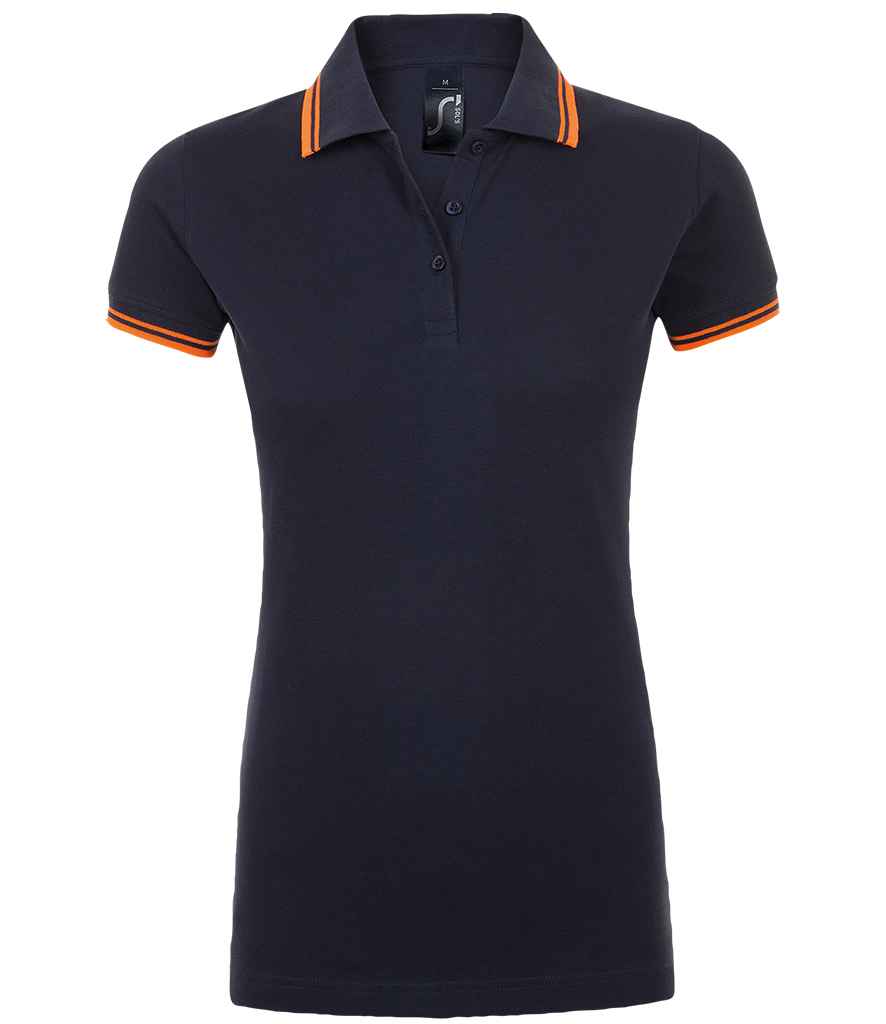 French Navy/Neon Orange