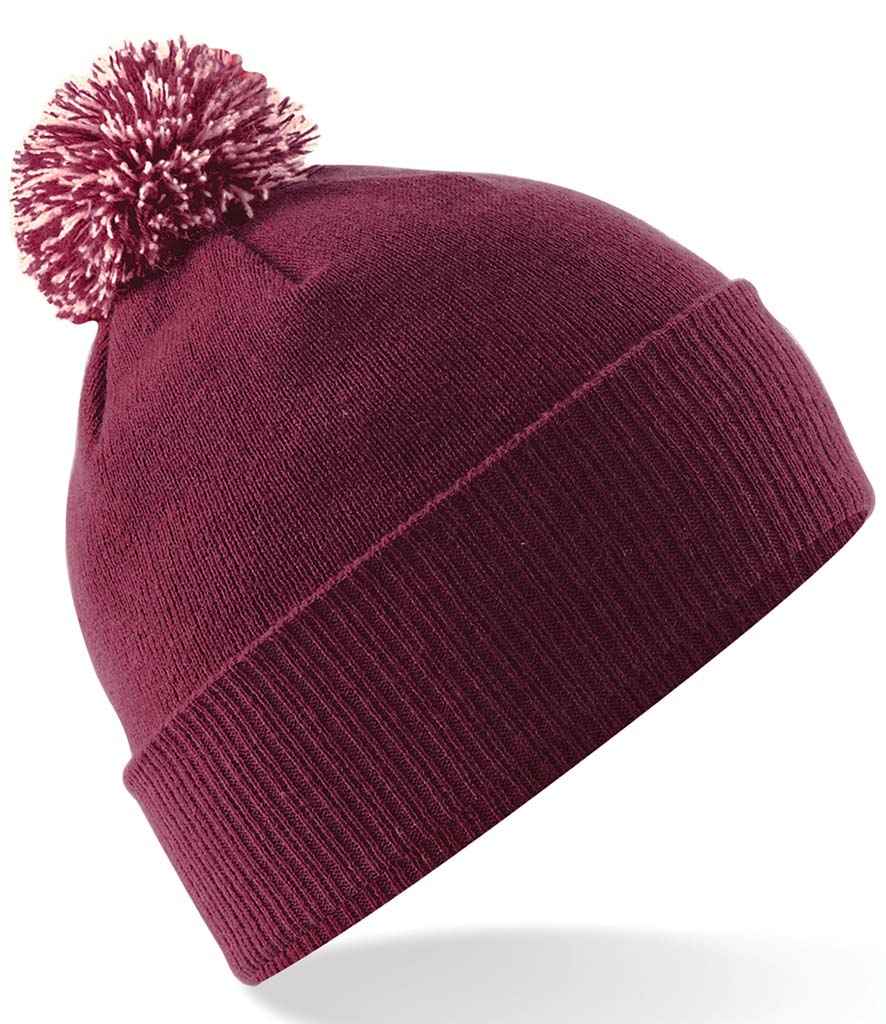 Burgundy/Off White