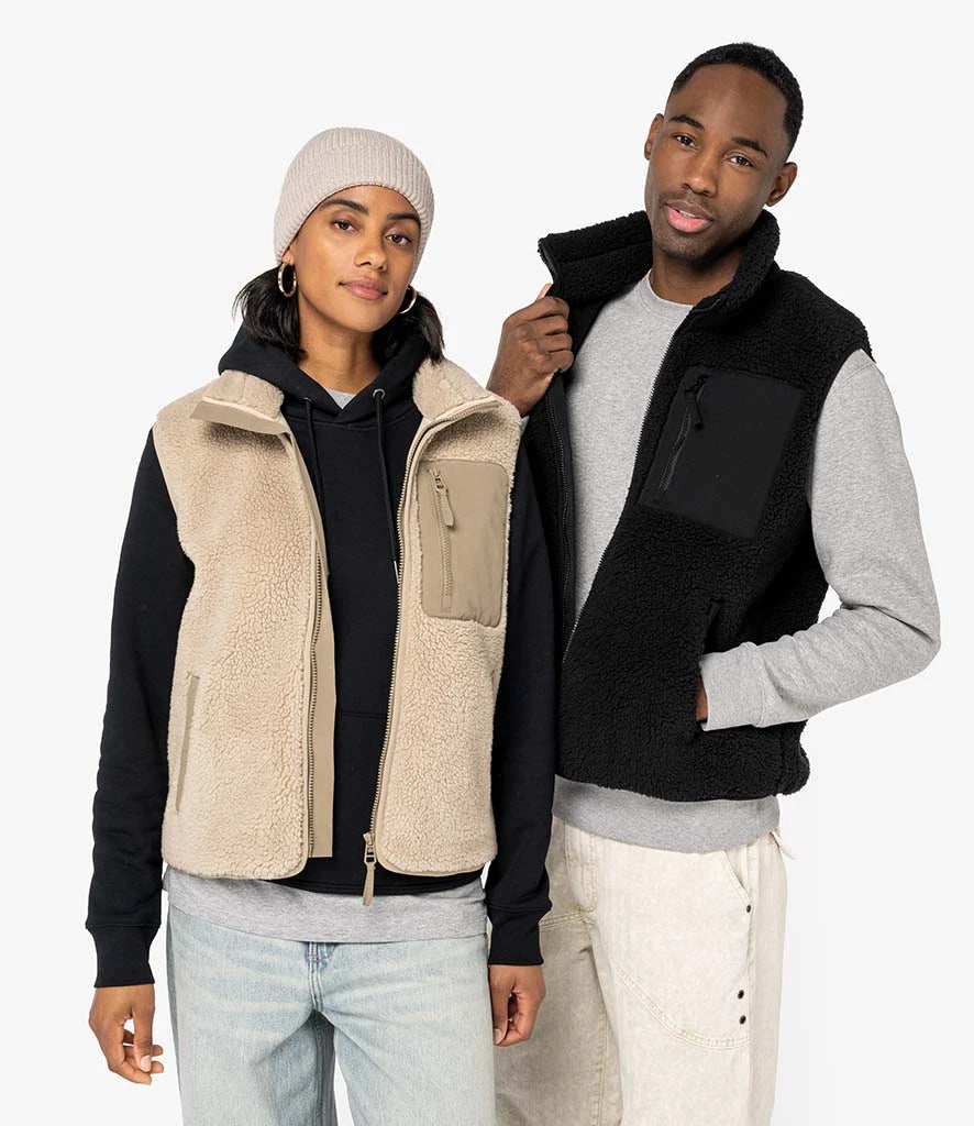 Native Spirit Unisex Sherpa Bodywarmer – Fire Label