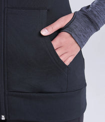 Black/Black Slate Melange