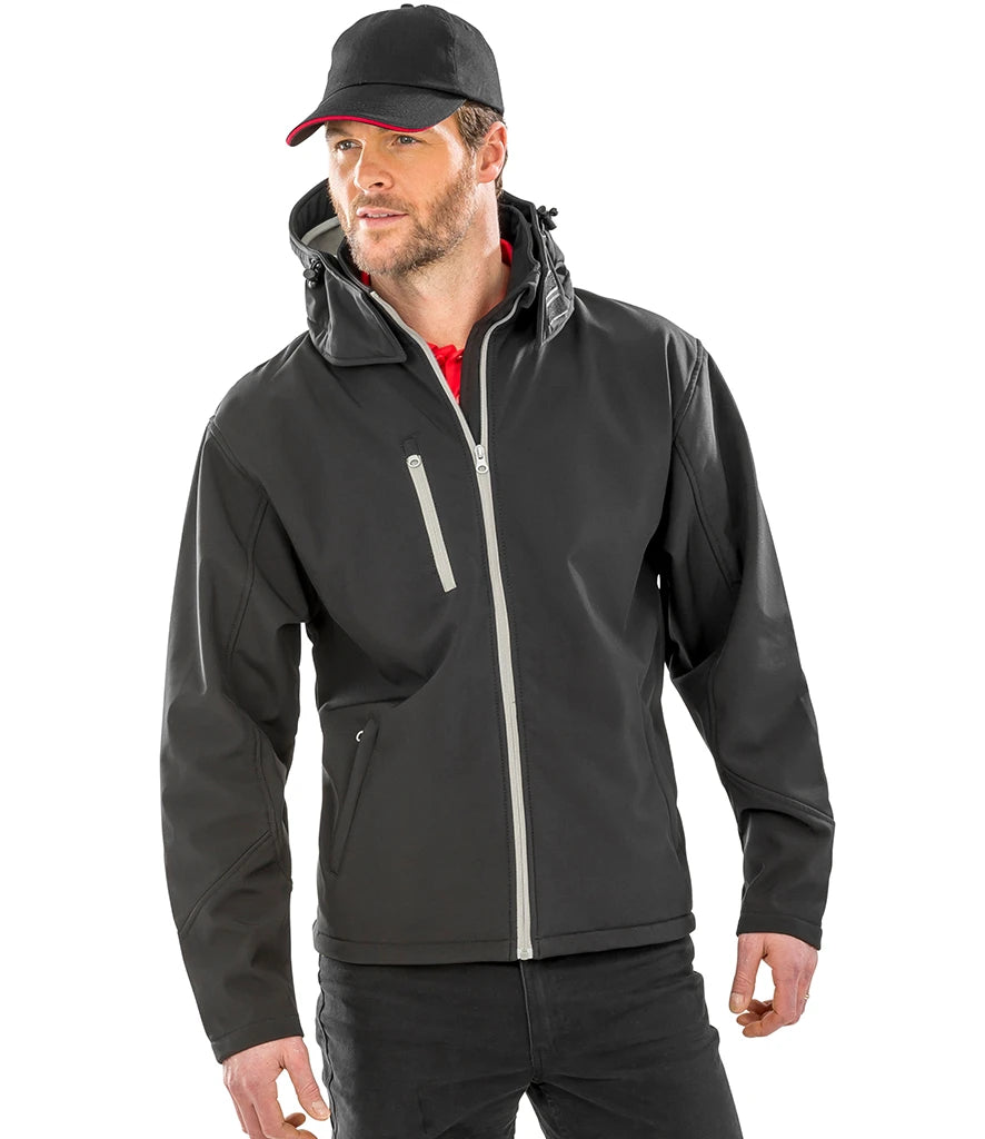 Result R230f Jacket Result Core Hooded Softshell RS230M | Wholesale Jackets UK – Fire Label