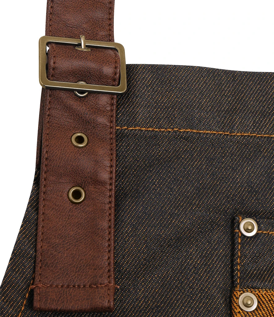 Black/Tan Denim
