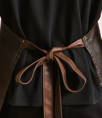 Black/Tan Denim