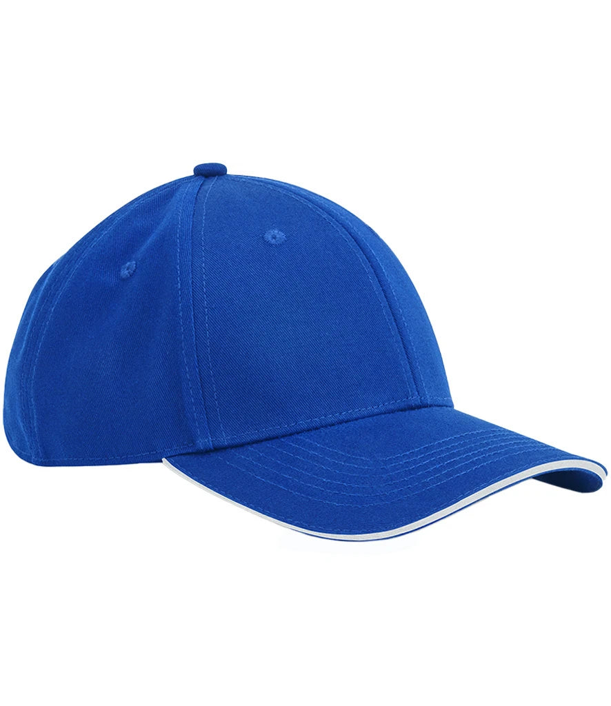 Beechfield EarthAware® Classic Organic Cotton 6 Panel Sandwich Peak Cap ...