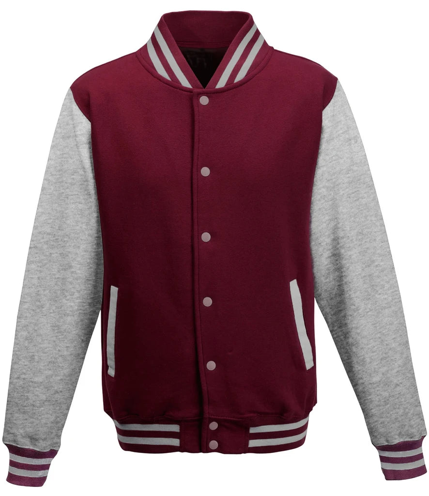 Burgundy/Heather Grey