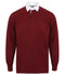 Deep Burgundy/White