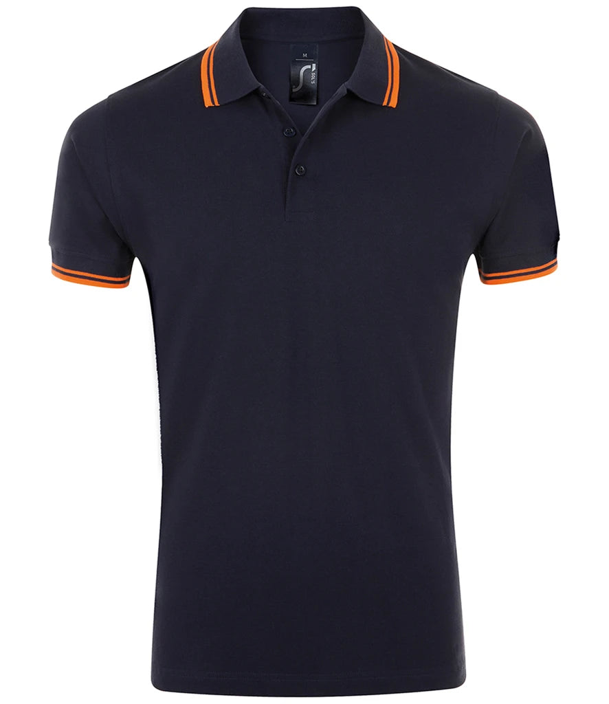 French Navy/Neon Orange