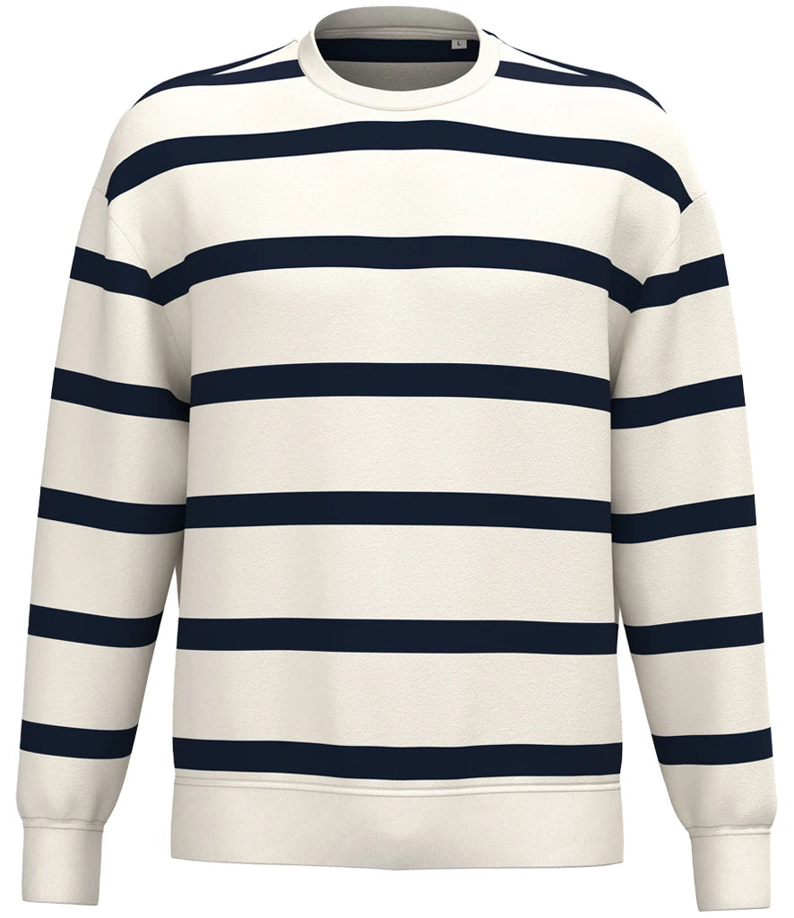 Ivory/Navy Stripes