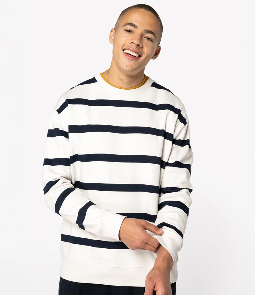 Ivory/Navy Stripes