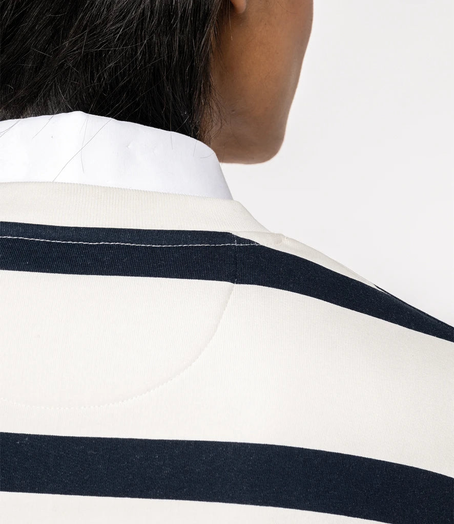 Ivory/Navy Stripes