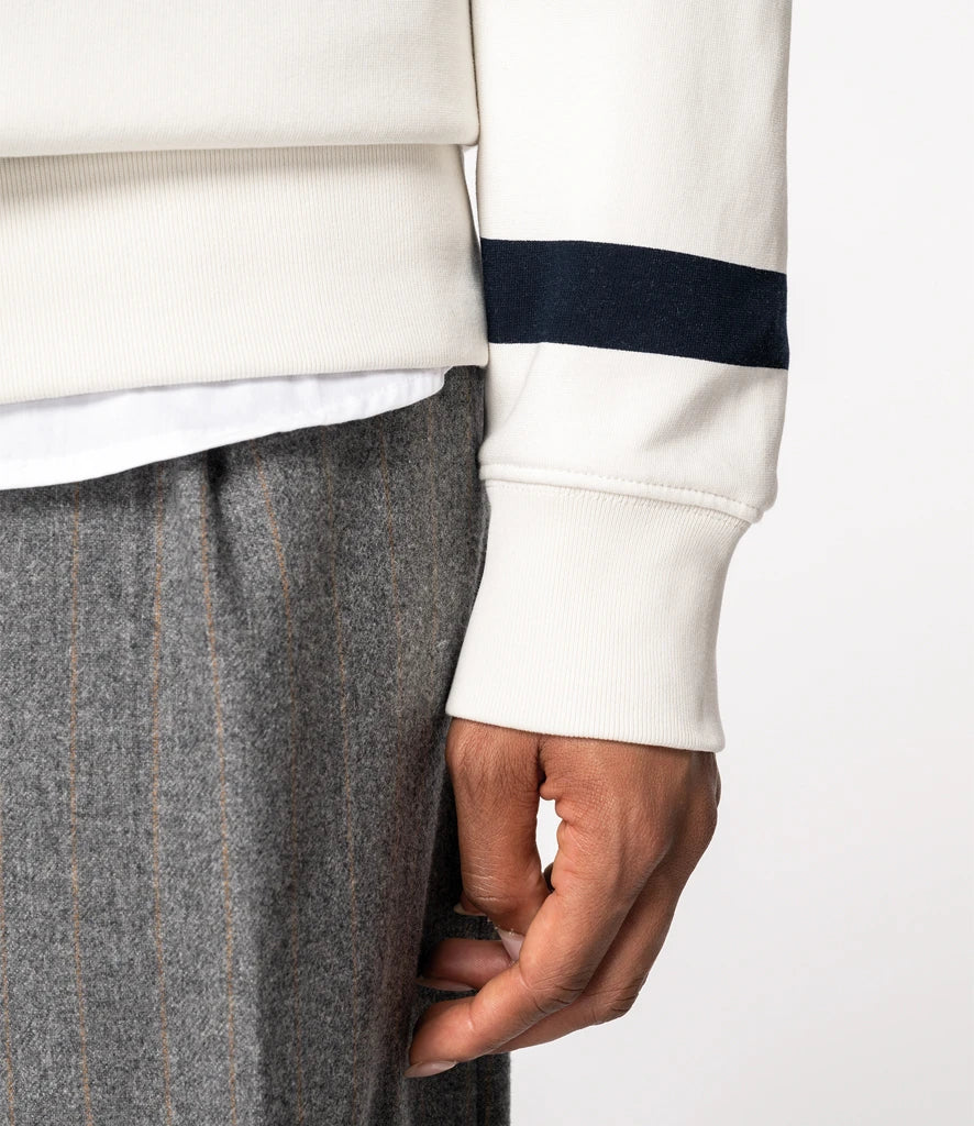 Ivory/Navy Stripes